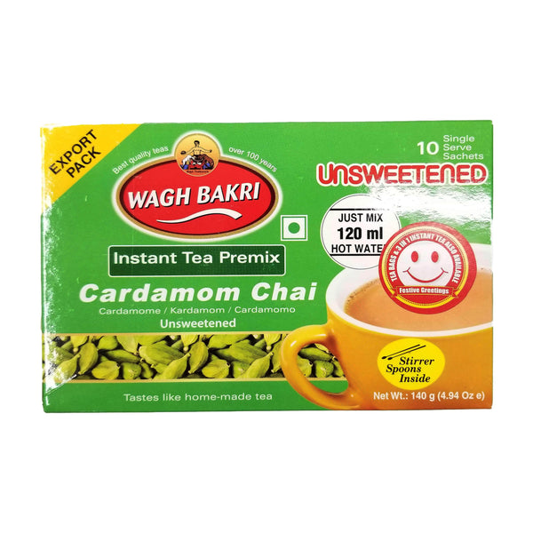 Wagh Bakri Instant tea unsweetened cardamom