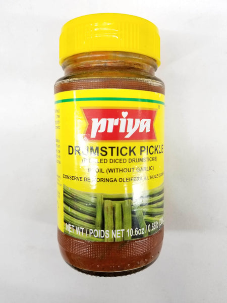 Priya Drumstick Pickle in Oil (Without Garlic)