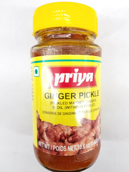 Priya Ginger Pickle in Oil (Without Garlic)