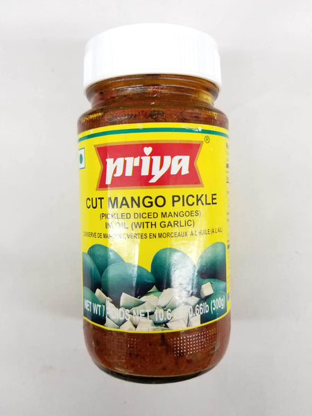 Priya Cut Mango Pickle in Oil (With Garlic)