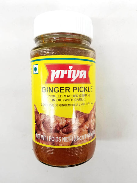 Priya Ginger Pickle in Oil (With Garlic)