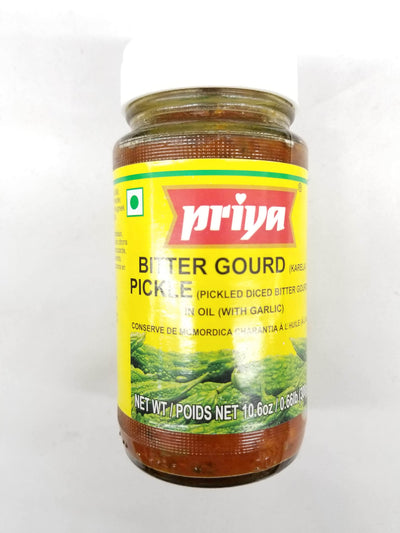 Priya Bitter Gourd (Karela)  Pickled in Oil (With Garlic)