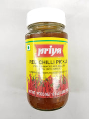 Priya Red Chilli Pickle in Oil (With Garlic)