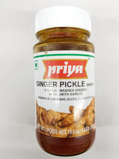 Priya Sweet Ginger Pickle in Oil (With Garlic)