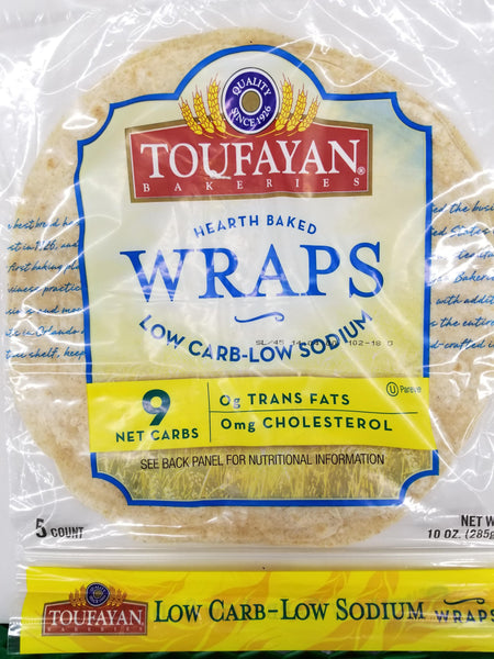 Toufayan Wraps Low Carb Low Sodium