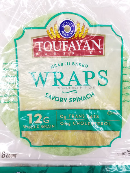 Toufayan Wraps Savory Spinach