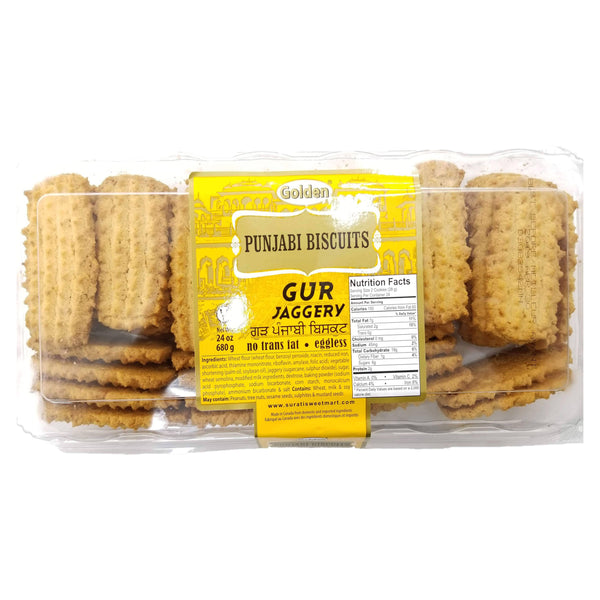 Golden Punjabi Biscuits Gur Jaggery