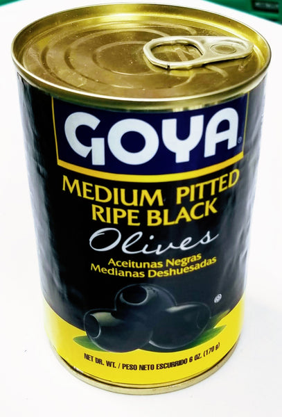 Goya Medium Pitted Ripe Black Olives