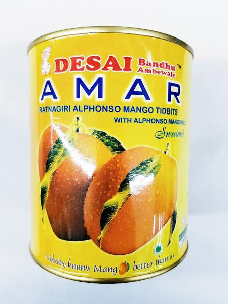 Desai Amar Alphonso mango Tidbits (Sweetened)
