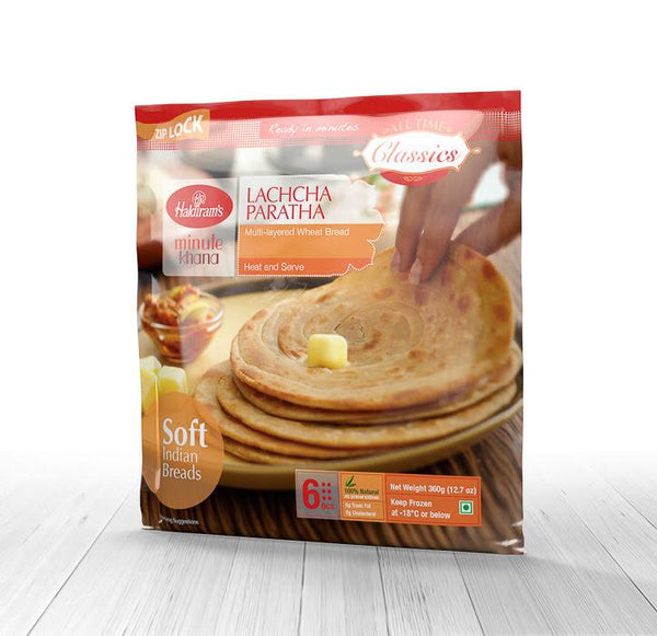 HALDIRAM'S FROZEN  LACHHA PARATHA  6 PCS