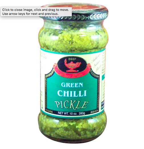 Deep Green Chilli Pickle