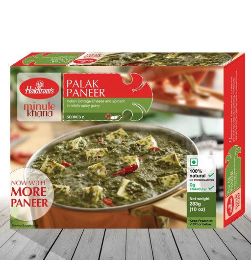 Haldiram's Palak Paneer (Frozen)