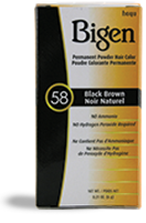 BIGEN 58 BLACK BROWN HAIR COLOR POWDER