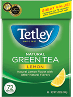 Tetley Green Tea Bag w/ Lemon